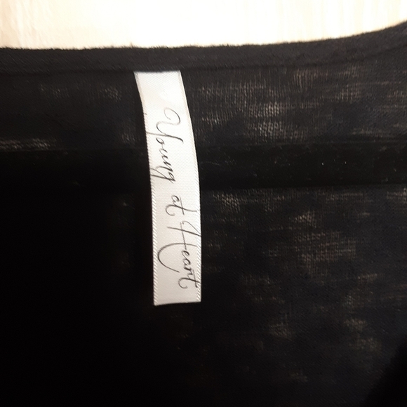 Young at Heart thin soft V-Neck sweater. Medium - Picture 5 of 6